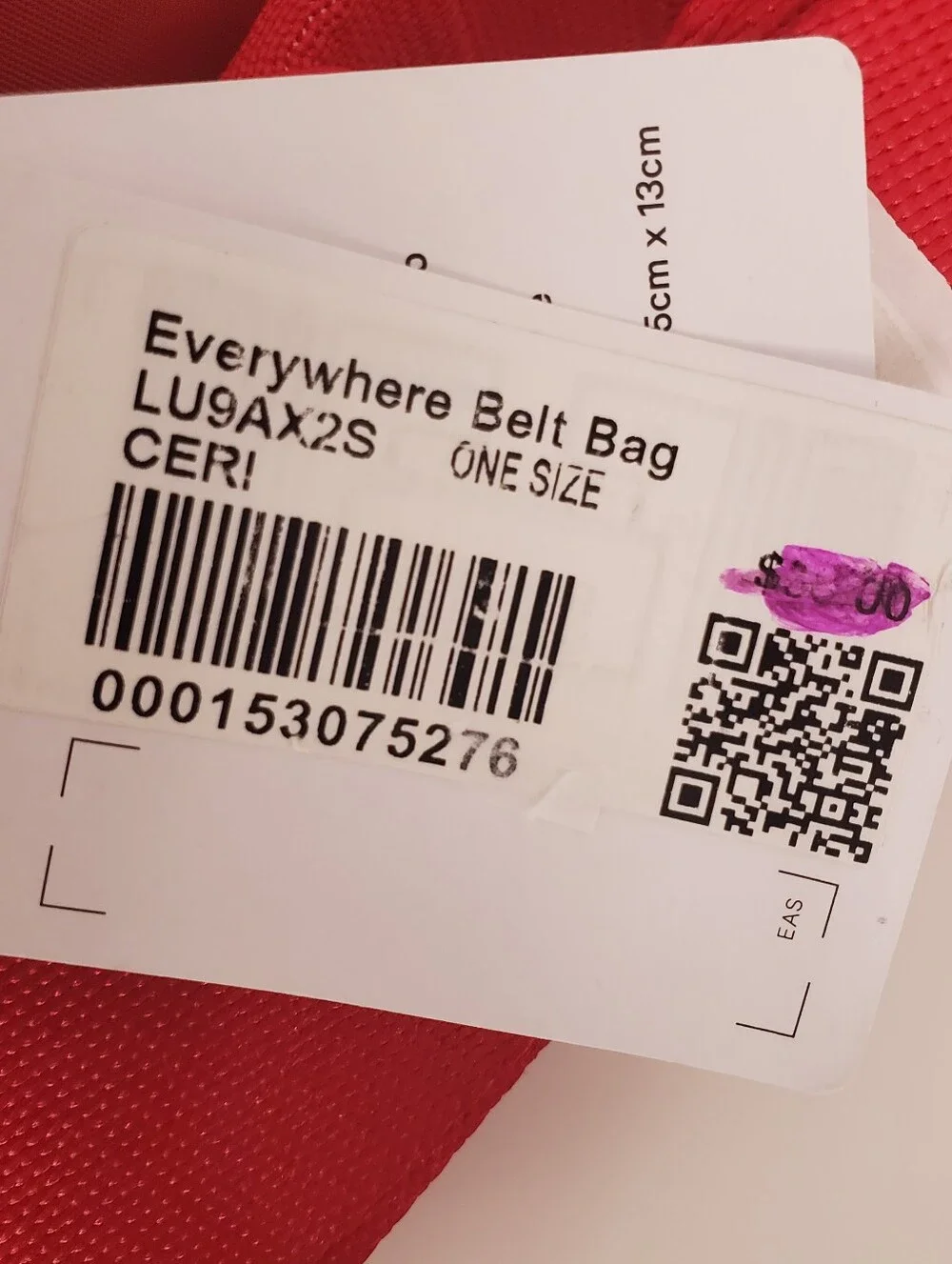 lululemon athletica Everywhere Belt Bag LU9AX2S CERI NWT
